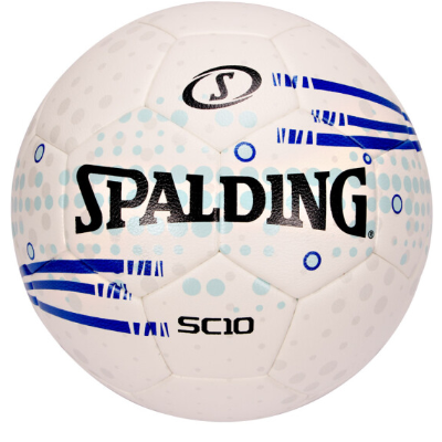 斯伯丁 spalding 足球5号耐磨比赛训练热熔64-937y白 蓝色pu